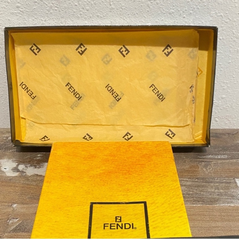 FENDI Vintage Penguin Canvas Monogram Long Wallet EUC - Picture 13 of 14